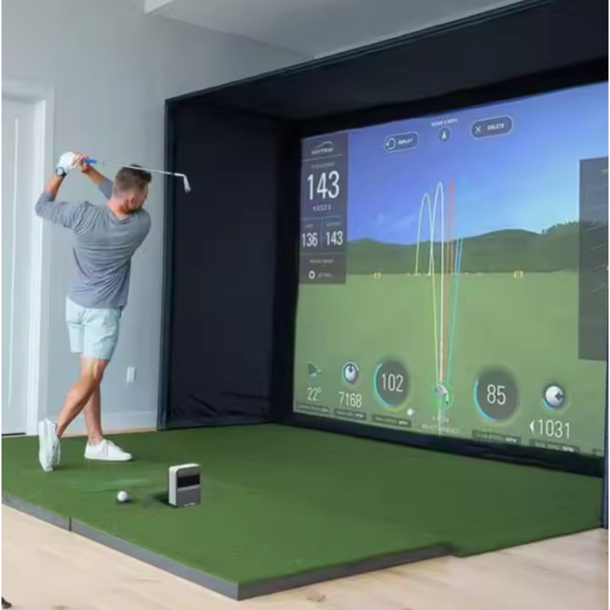 TruVision Elite Golf Simulator - Home Playroom